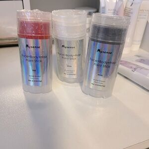 Face + Body + Hair Paint Stick Set - Red, White, Black